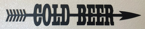 Fresh Water With Arrow Metal Sign Cut Metal Sign Wall Metal Sign - 8 inches - metal sign