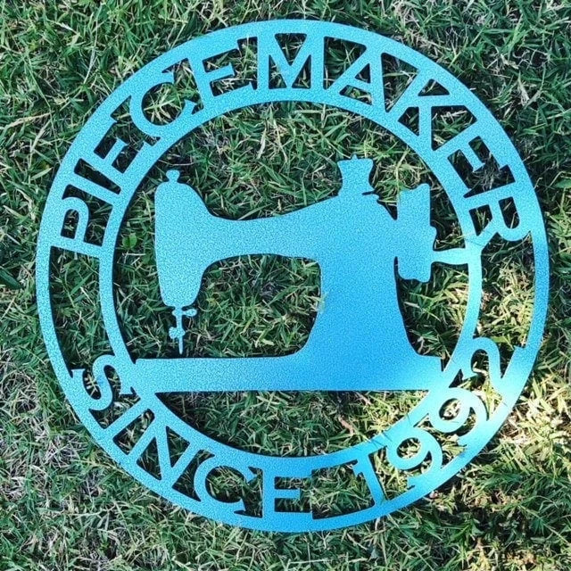 Piecemaker Metal Sign Cut Metal Sign Wall Metal Sign - 8 inches - metal sign
