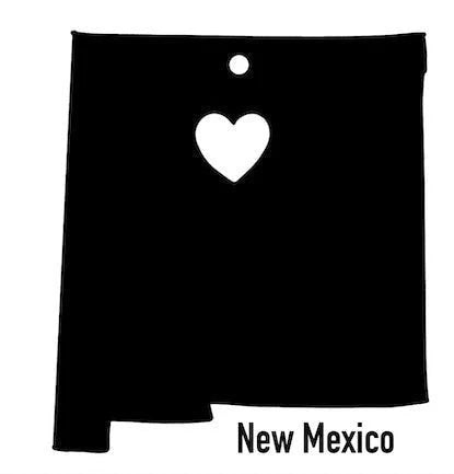New Mexico State Ornament Cut Metal Sign Wall Decor Metal Sign Metal Art - 8 inches - metal sign