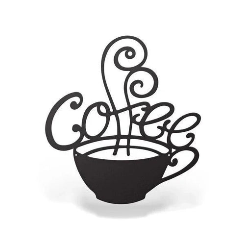 Metal Coffee Sign Cut Metal Sign Metal House Sign - 8 inches - metal sign