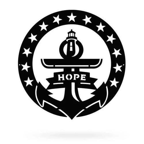 Rhode Island Hope Wall Deeeecor Cut Metal Sign Metal House Sign - 8 inches - metal sign
