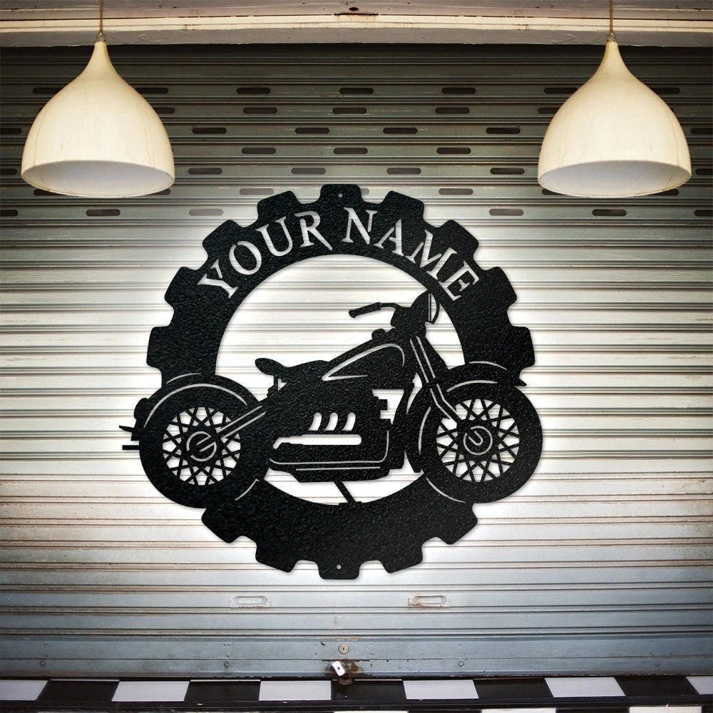 Motorcycle Classic Collection Metal Sign - 8 inches - metal sign
