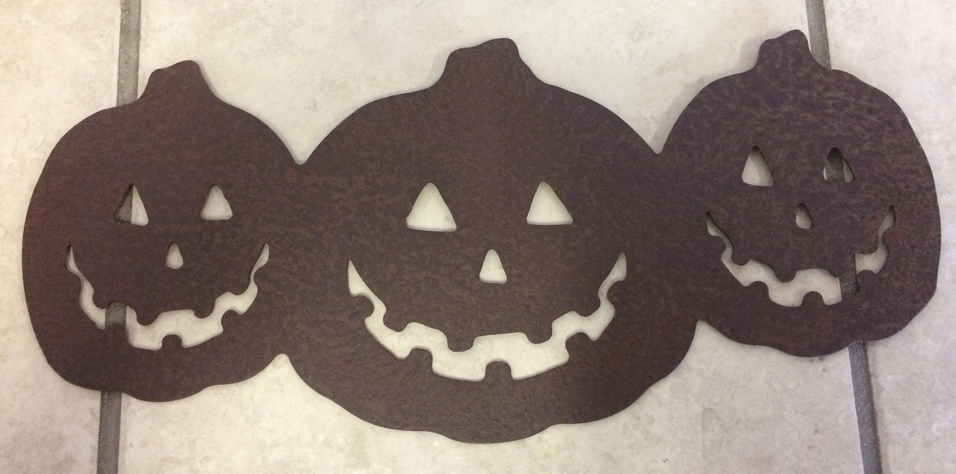 Stacked Pumpkins 7 Metal Sign Cut Metal Sign Wall Metal Sign - 8 inches - metal sign