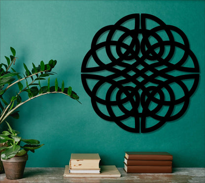 Celtic Knot Cut Metal Sign Wall Metal Art - 8 inches - metal sign