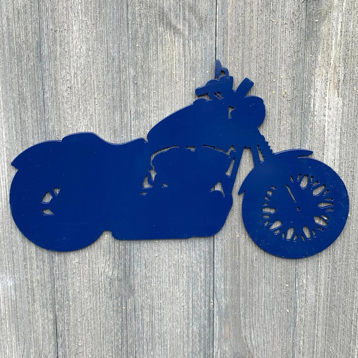 Motorcycle Metal Sign Cutout Cut Metal Sign Wall Metal Art - 8 inches - metal sign