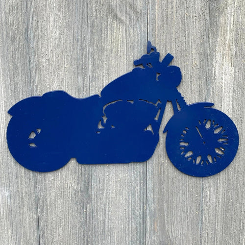 Motorcycle Metal Sign Cutout Cut Metal Sign Wall Metal Art - 8 inches - metal sign