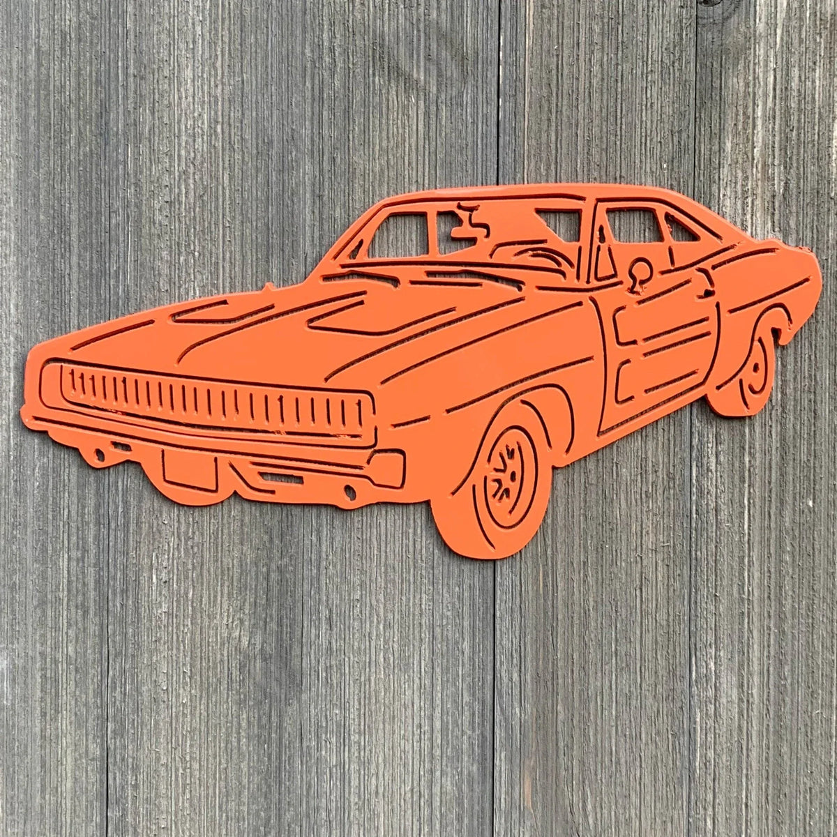 Dukes Of Hazard Charger Metal Sign Cutout Cut Metal Sign Wall Metal Art - 8 inches - metal sign