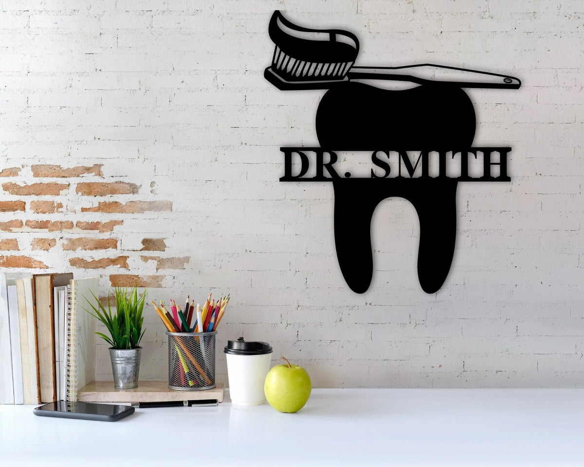 Dentist Gift Dental Office Wall Decor Dental Office Sign Dentist Sign Metal Sign Orthodontist Office Sign Dental Hygienist Gift Idea - 8 inches - metal sign