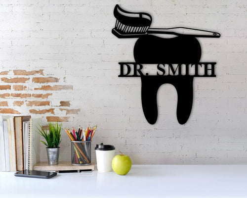 Dentist Gift Dental Office Wall Decor Dental Office Sign Dentist Sign Metal Sign Orthodontist Office Sign Dental Hygienist Gift Idea - 8 inches - metal sign