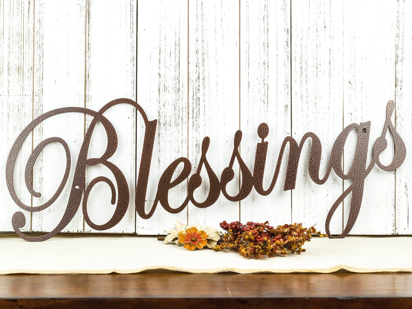 Blessings Metal Sign Metal Wall Decor Wall Hanging Steel Gift Gift For Her Grandchildren Wall Art - 8 inches - metal sign