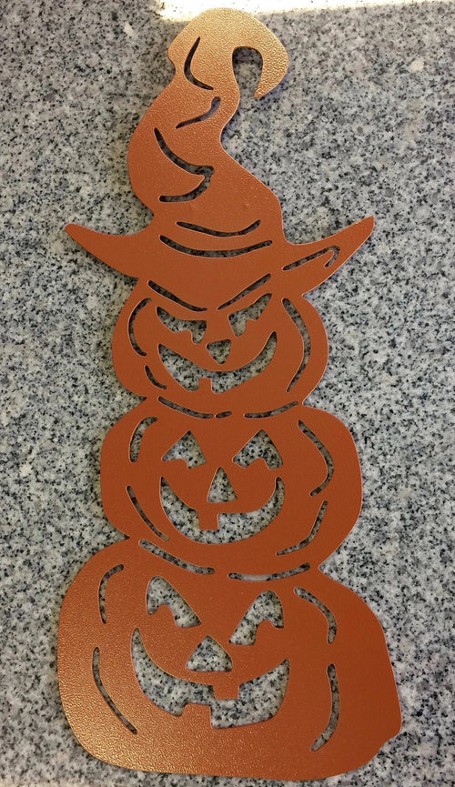 Pumpkin Yard Stake Metal Sign Cut Metal Sign Wall Metal Sign - 8 inches - metal sign