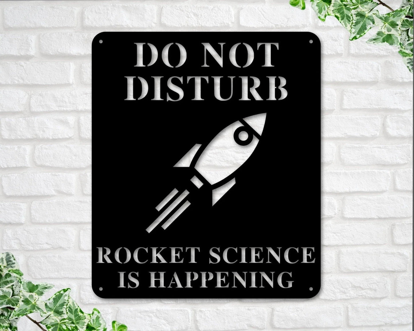 Rocket Science Sign Rocket Science Is Happening Sign Gift For Rocket Scientist Rocket Builder Metal Sign Rocket Rocket Ship - 8 inches - metal sign