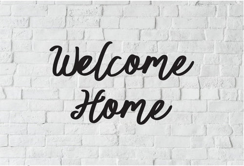Welcome Home Metal Art Welcome Welcome Home Wall Decor Welcome Home Metal - 8 inches - metal sign