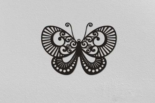 Butterfly Christmas Gifts Animals Metal Art Wall Decor Living Room Wall Decor Bedroom Wall Decor Metal Wall Hanging - 8 inches - metal sign