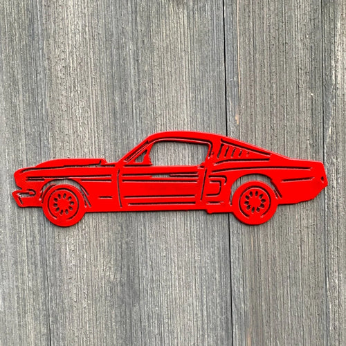 Classic Car Metal Sign Cutout Cut Metal Sign Wall Metal Art - 8 inches - metal sign