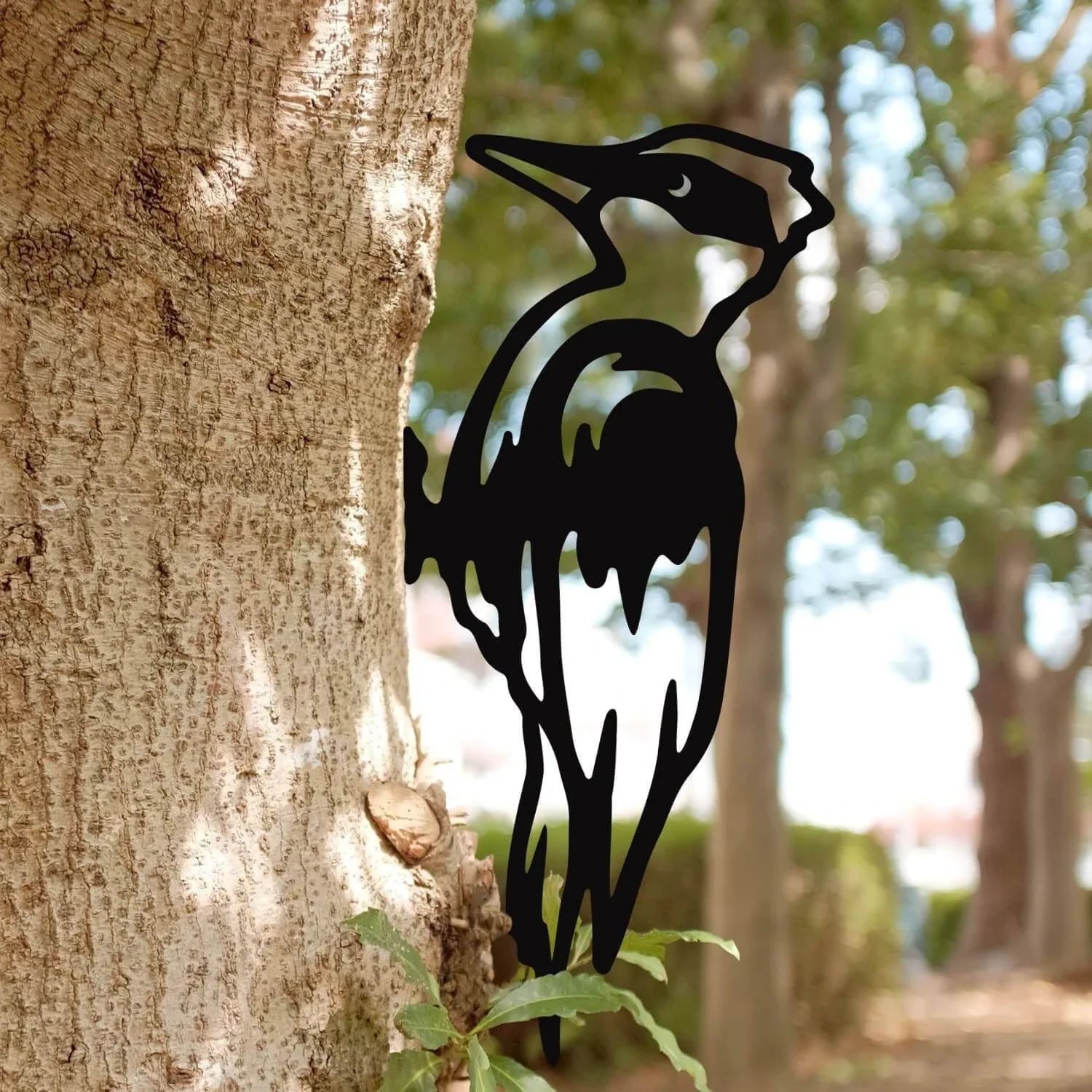 Woodpecker Metal Art Garden Signs Cut Metal Sign Metal House Sign - 8 inches - metal sign