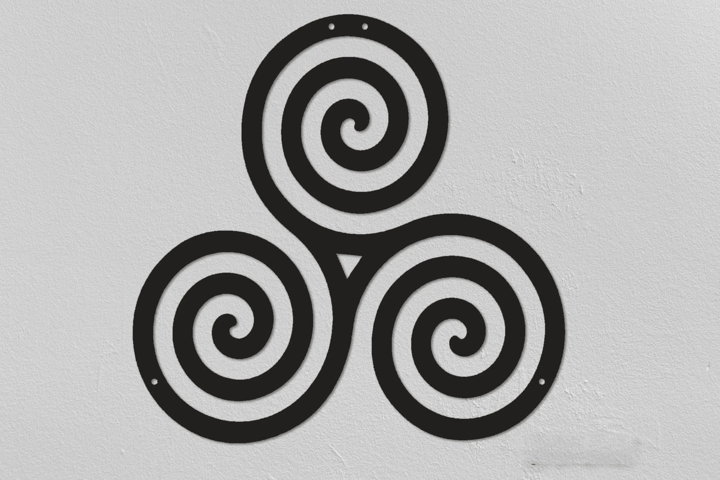 Triskelion Christmas Gifts Triskele Triskele Wall Decor Mythology Symbols Teen Wolf Symbols Trinity Symbol - 8 inches - metal sign