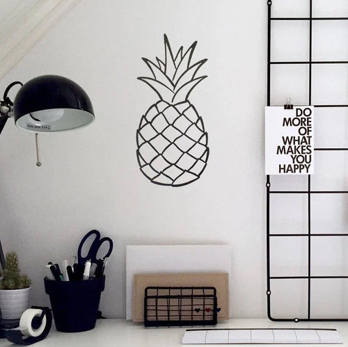 Pineapple Metal Art Cut Metal Sign - 8 inches - metal sign