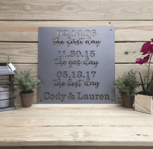 What A Difference A Day Makes Cut Metal Sign Metal House Sign - 8 inches - metal sign