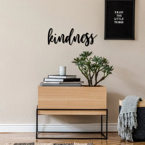 Kindness Kindness Metal Wall Decor Kindness Metal Sign For Home Inspirational Housewarming Gift - 8 inches - metal sign