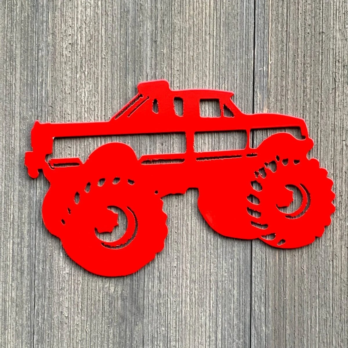 Lifted Truck Metal Sign Cutout Cut Metal Sign Wall Metal Art - 8 inches - metal sign