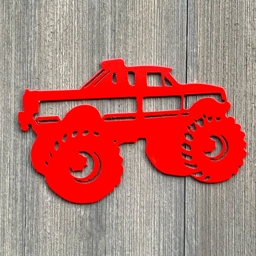 Lifted Truck Metal Sign Cutout Cut Metal Sign Wall Metal Art - 8 inches - metal sign