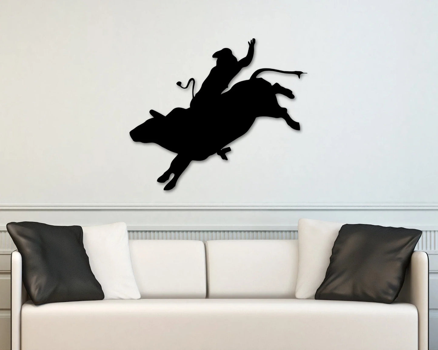 Rodeo Decor Bucking Bull Bucking Horse Cowboy Decor Ranch Sign Horse Riding Sign Rodeo Sign Metal Rodeo Horse Sign Cowboy - 8 inches - metal sign
