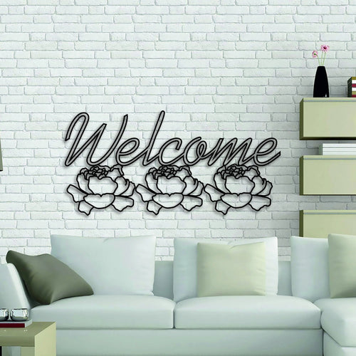 Welcome Living Room Welcome Wall Signs Metal Letters Metal Wall Decor Wall Hanging Housewarming Gift Outdoor Metal Sign - 8 inches - metal sign