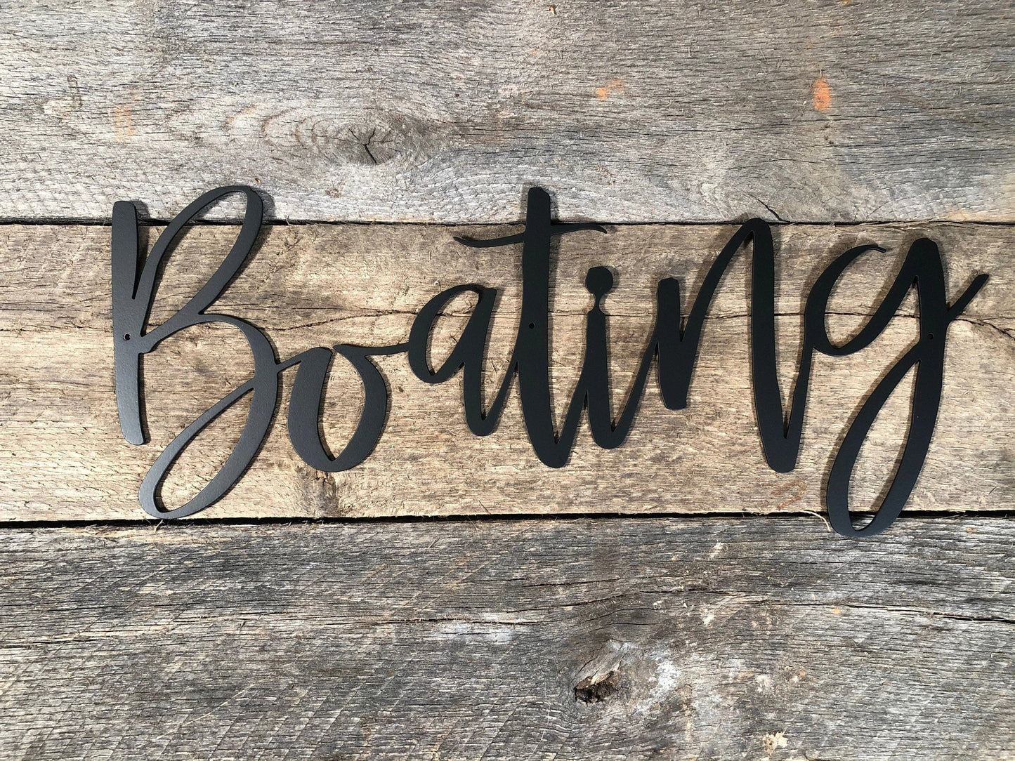 Boating Sign Boating Metal Sign Metal Words Memories Decor Boating Metal Sign - 8 inches - metal sign