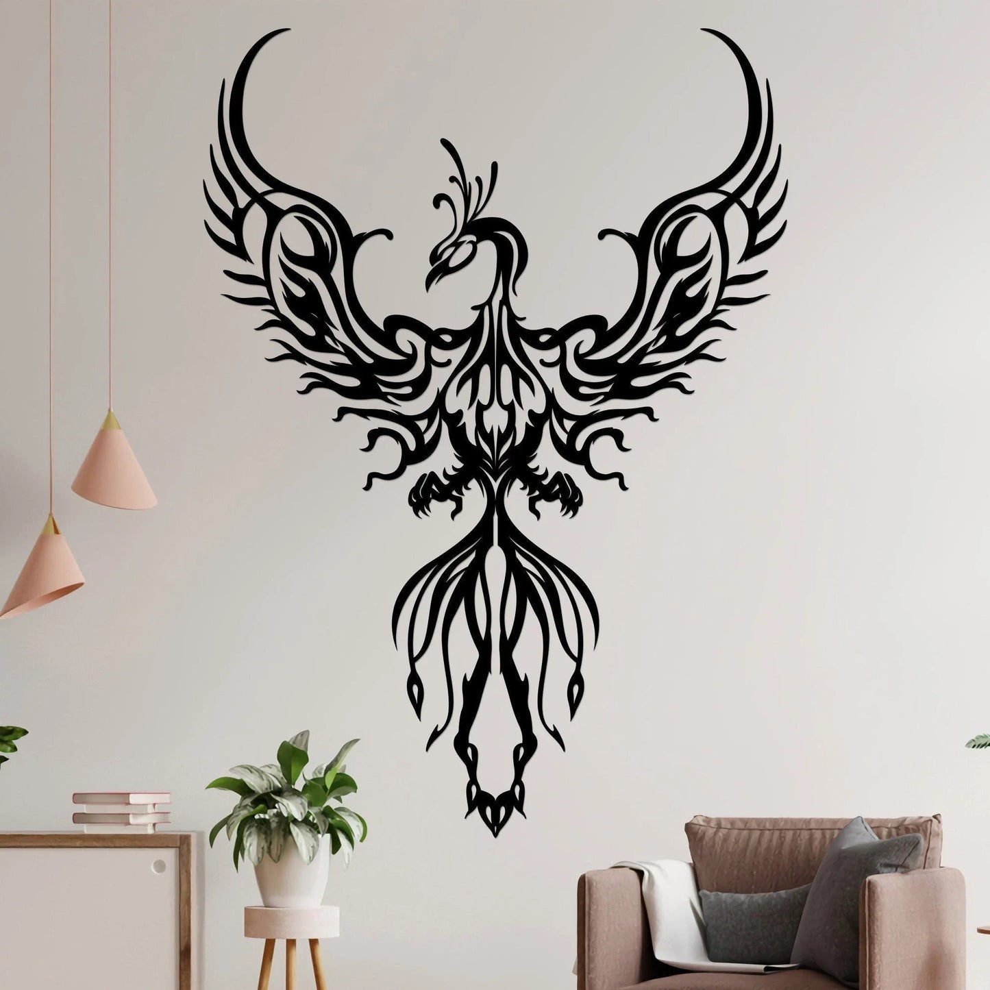 Phoenix Metal Wall Phoenix Metal Sign Sign For Home Wall Decor Love Phoenix Living Room Decor - 8 inches - metal sign