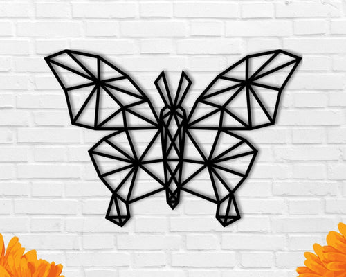 Butterfly Geometric Butterfly Wall Decor Metal Wall Decor Kid's Room Decor Living Room Decor Nursery - metal sign