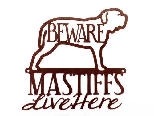 Neapolitan Mastiff Dog Metal Sign Outdoor Sign Dog Mom Gift Laser Cut Steel - 8 inches - metal sign