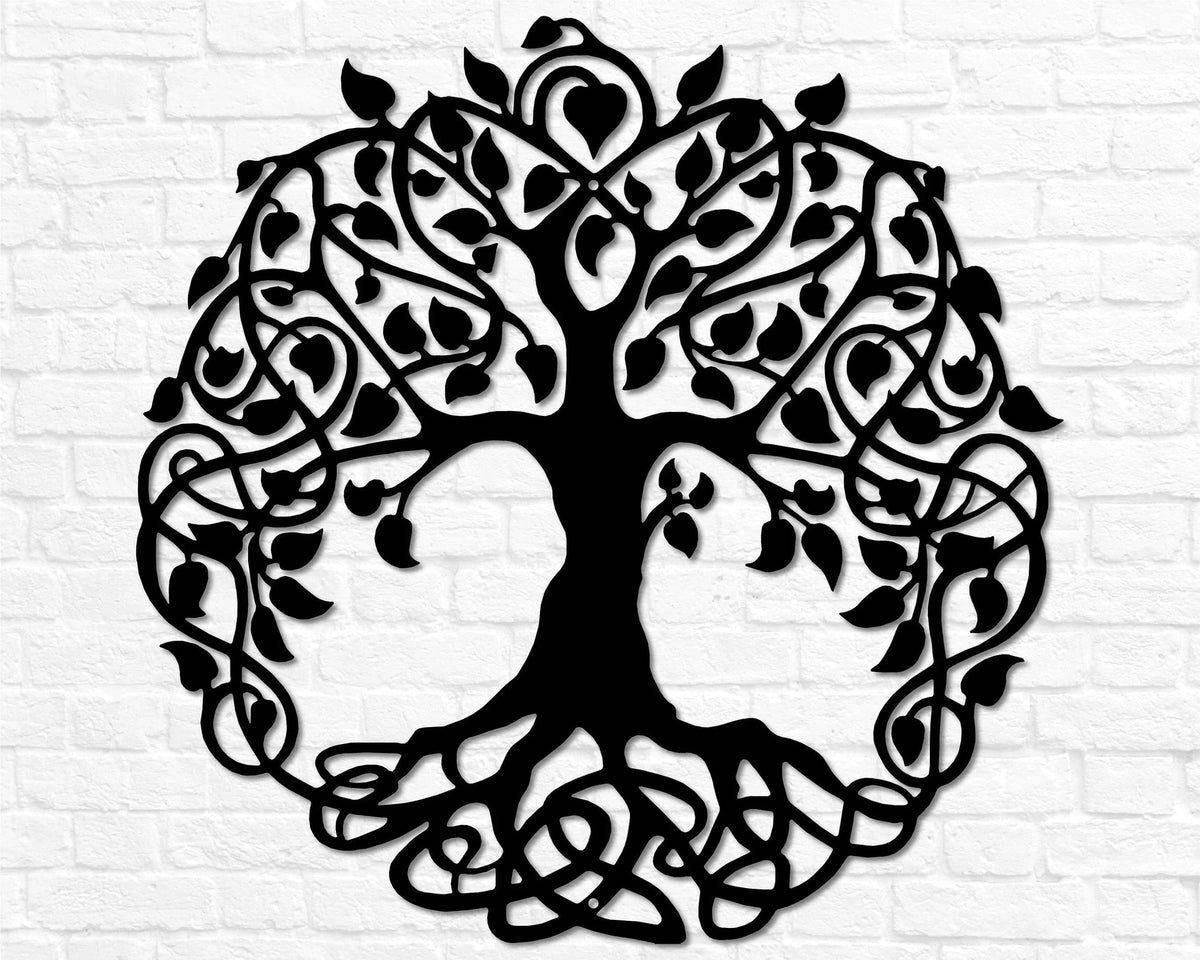 Metal Tree Of Life Tree Of Life Wall Decor Tree Of Life Sign Metal Outdoor Sign Weatherproof Sign Housewarming Gift Anniversary - 8 inches - metal sign