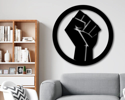 Black History Month Decor Black History Month Sign Black Art Black Lives Matter Metal Sign Blm Sign Black Lives Matter Wall Art - 8 inches - metal sign