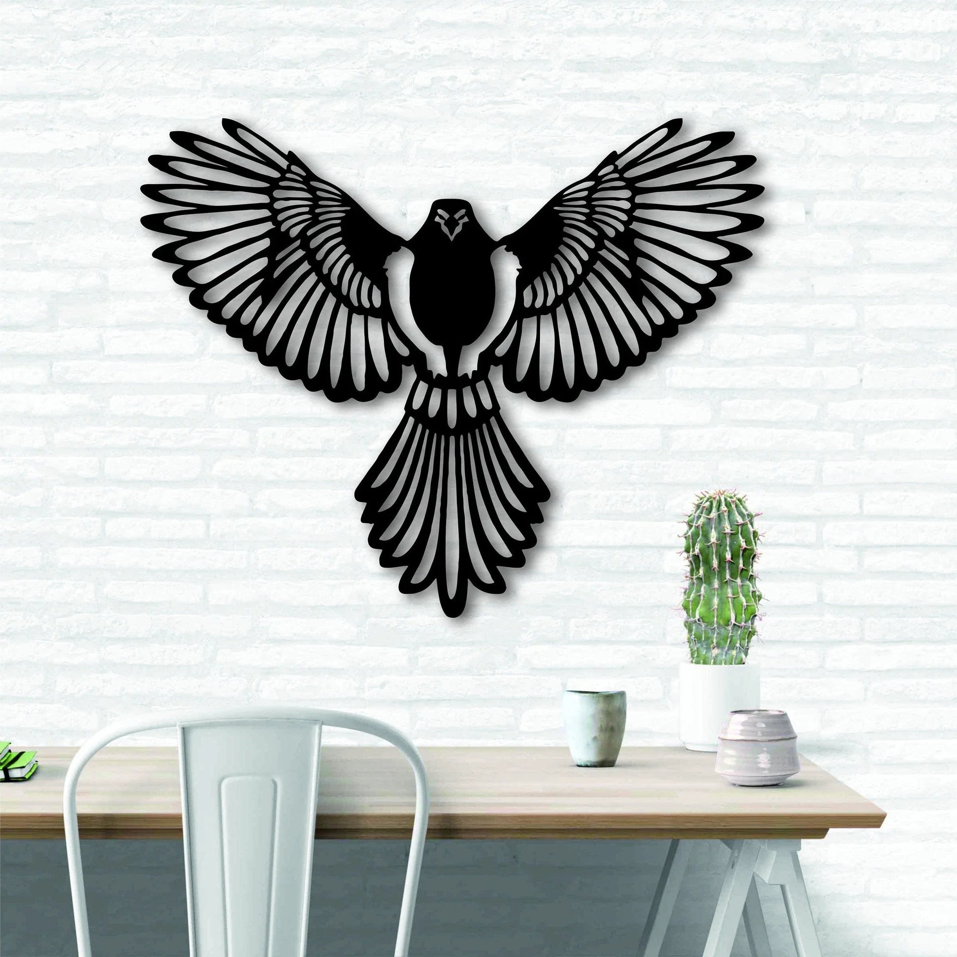 Freedom Bird Metal Wall Decor Wall Decor Interior Housewarming Gift Wall Sign Bird Metal Wall Decor - 8 inches - metal sign