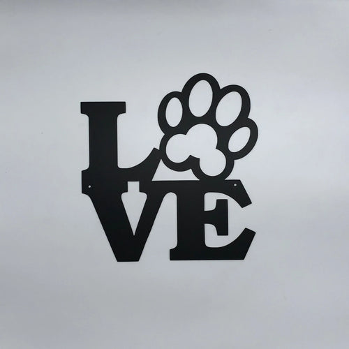 Dog Lovers Sign Dog Love Sign Animal Lover Sign - 8 inches - metal sign