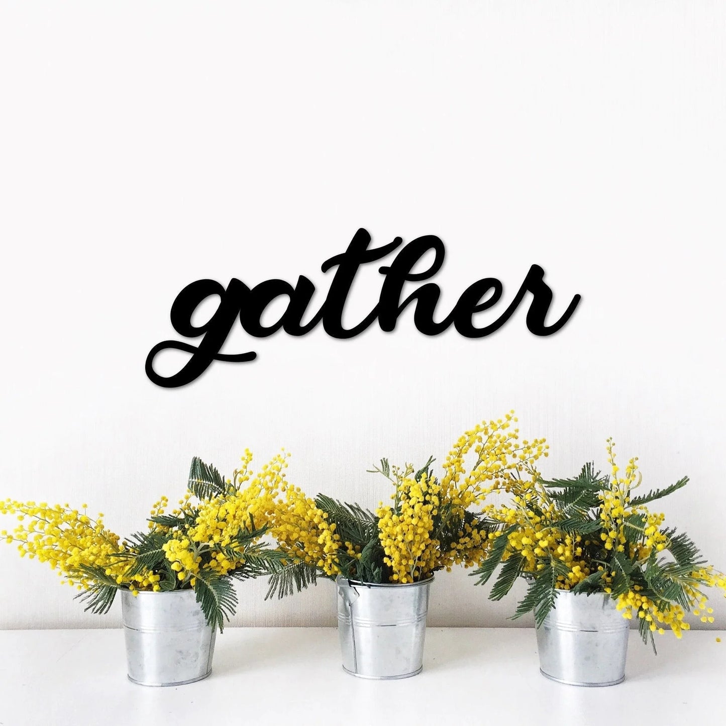 Gather Metal Word 2 Ft Gather Sign For The Kitchen Metal Gather Sign Metal Sayings For The Wall Dining Room Decor Gallery Wall - 8 inches - metal sign