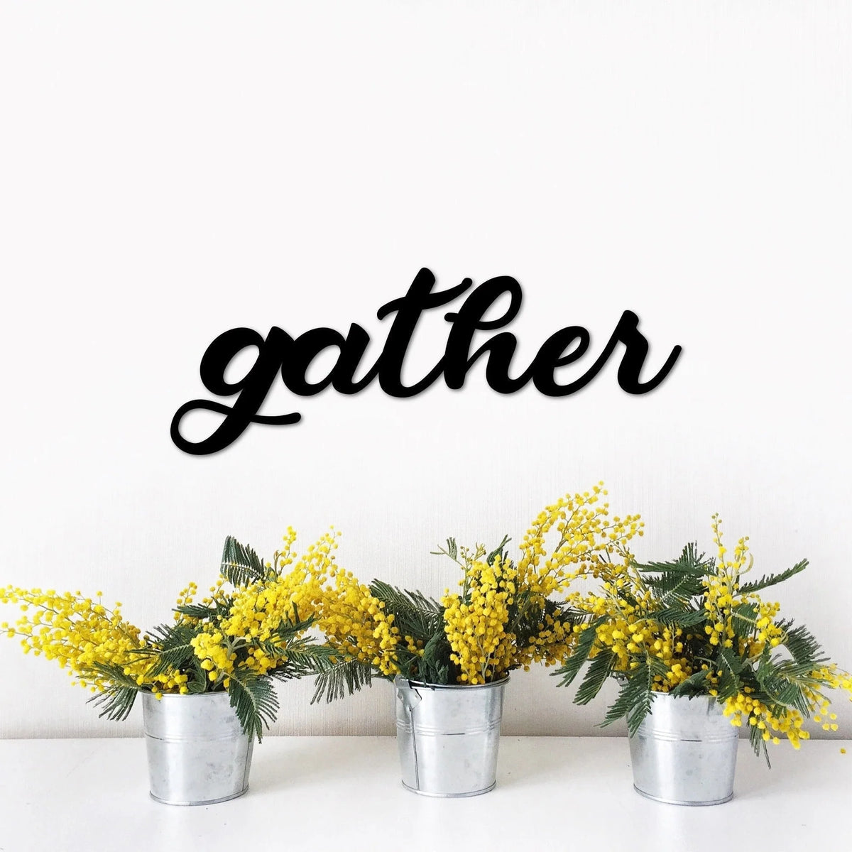 Gather Metal Word 2 Ft Gather Sign For The Kitchen Metal Gather Sign Metal Sayings For The Wall Dining Room Decor Gallery Wall - 8 inches - metal sign