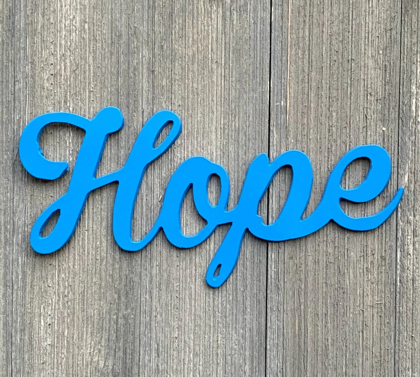 Hope Metal Sign Cutout Cut Metal Sign Wall Metal Art - 8 inches - metal sign