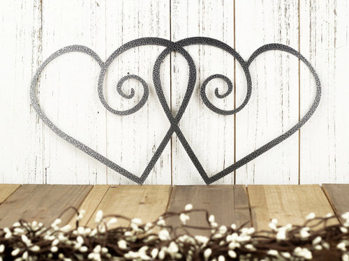 Heart Metal Sign Valentines Hearts Metal Art Wall Decor Wall Hanging Love Valentines Day Decor Metal Sign - 8 inches - metal sign