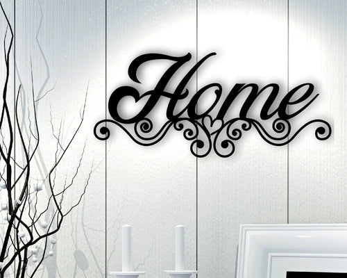 Sign That Says Home Sign For Home Metal Signs Metal Wall Decor Home Sign Home Sign Decor Home Sign Metal - 8 inches - metal sign
