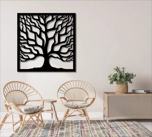 Metal Decorative Panel Fence Privacy Screen Steel Panel Tree Outdoor Or Indoor Dp19 - 8 inches - metal sign