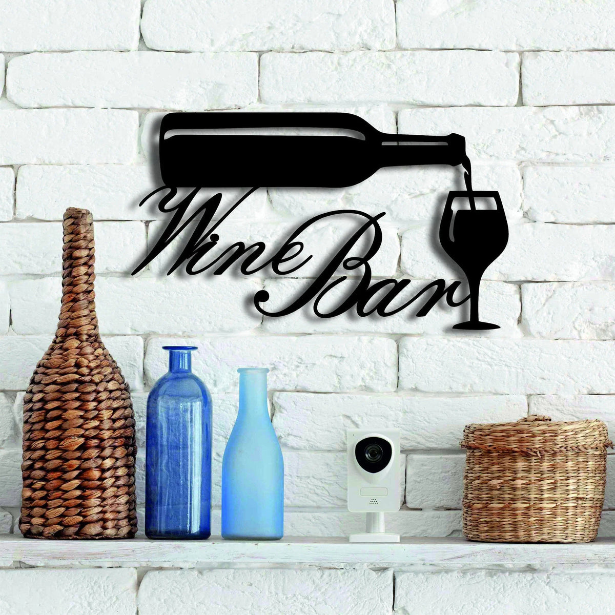 Wine Bar Sign - 8 inches - metal sign