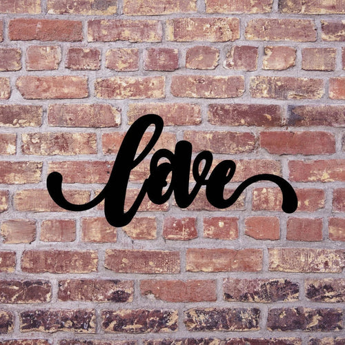 Love Sign Cut Metal Sign Wall Decor Metal Sign Metal Art - 8 inches - metal sign