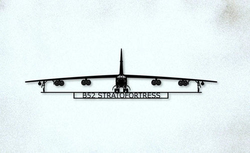 B52 Stratofortress American Strategic Bomber Aircraft Metal Sign Cut Metal Sign Wall Decor - 8 inches - metal sign