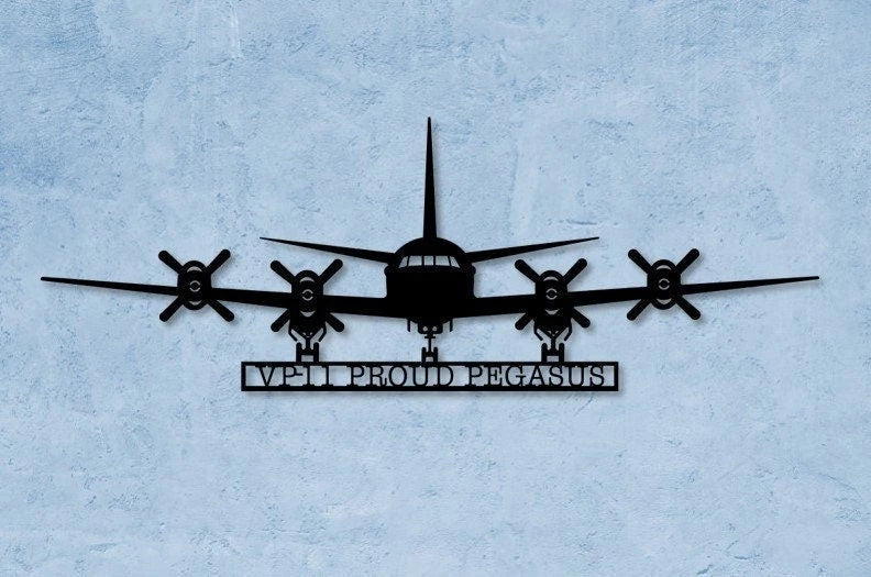 P3 Vp11 Proud Pegasus P3 Orion Naval Aircraft Metal Sign Cut Metal Sign Wall Decor - 8 inches - metal sign