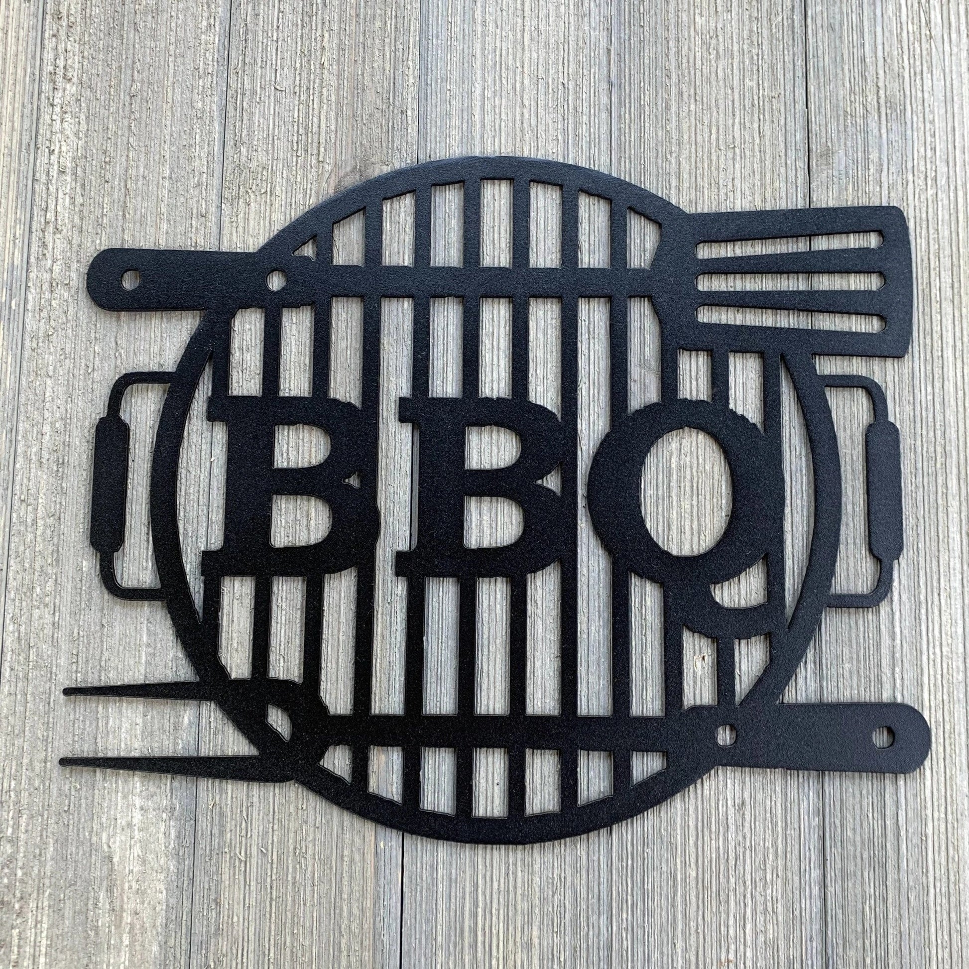 Bbq Metal Sign Cutout Cut Metal Sign Wall Metal Art - 8 inches - metal sign