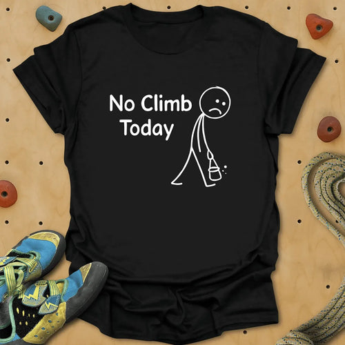 No Climb Today Tee - Black