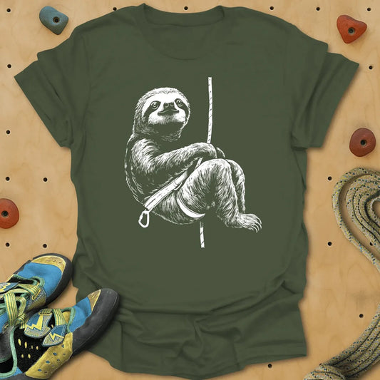 Sloth Climb Tee - Military Green