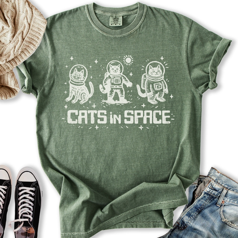 Cats In Space Relaxed Tee